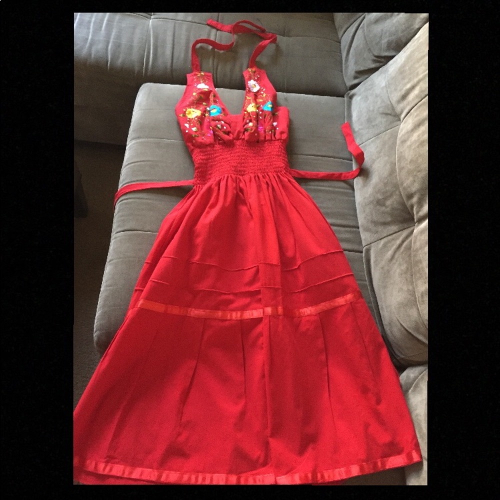 Red Mexican Dress